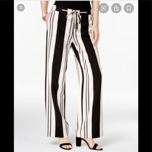 INC light cream and black pant